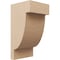 Ekena Millwork 8"W x 8"D x 16"H Wide Alpine Rough Cedar Woodgrain TimberThane Corbel, Primed Tan CORUR08X08X16ALPRCPR - alternate 1